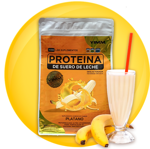 Proteína de Suero de Leche sabor Plátano YIMM