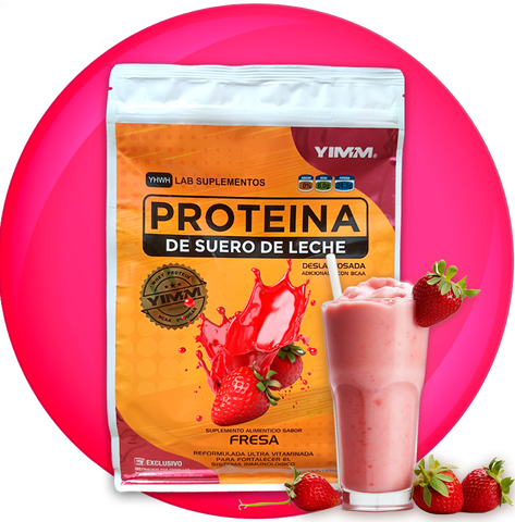 Proteína de Suero de Leche Sabor Fresa YIMM